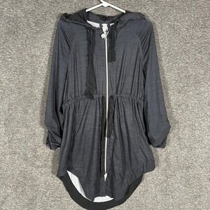 Lululemon Vitality Adirondack Jacket Womens‎ 8 Gray Hooded Lightweight Zip Parka